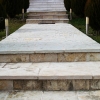 08.Επένδυση σκάλας με άσπρη ορθογωνισμένη πέτρα Άρτας